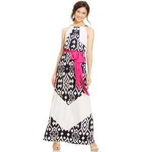 Vince Camuto Maxi Dress Navy White